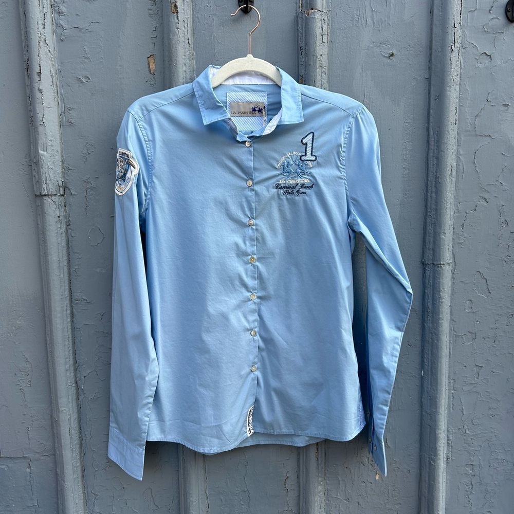 La Martina Camisa Eq Carnival Polo Shirt, BNWT, size Small